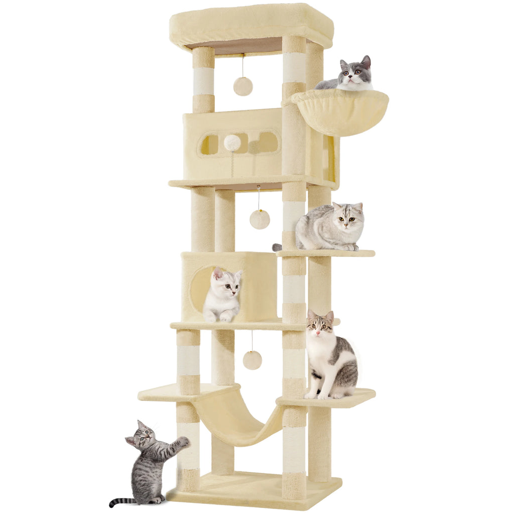 Árbol Rascador para Gatos 170 cm – Multi-Nivel para Gatos