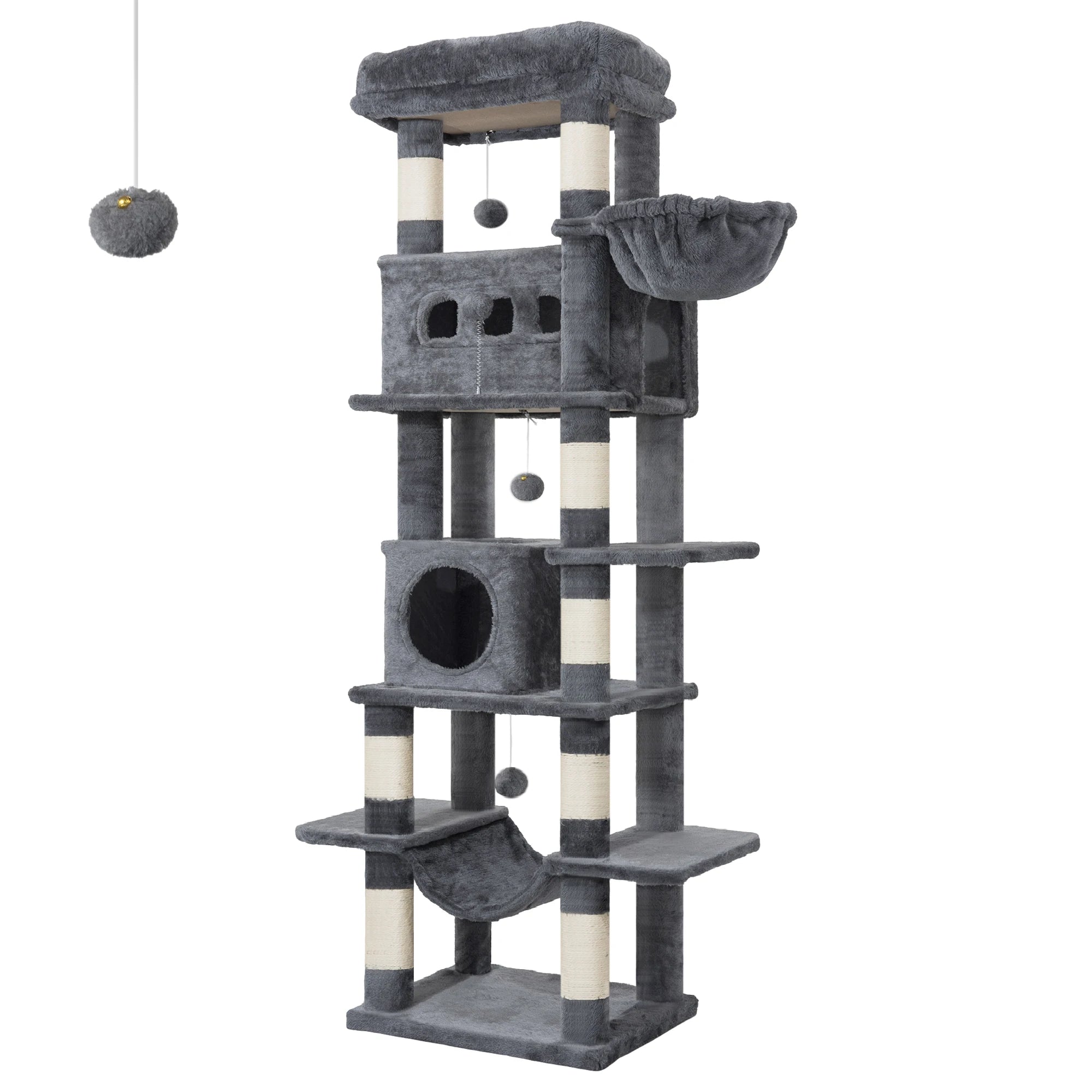 Árbol Rascador para Gatos 170 cm – Multi-Nivel para Gatos