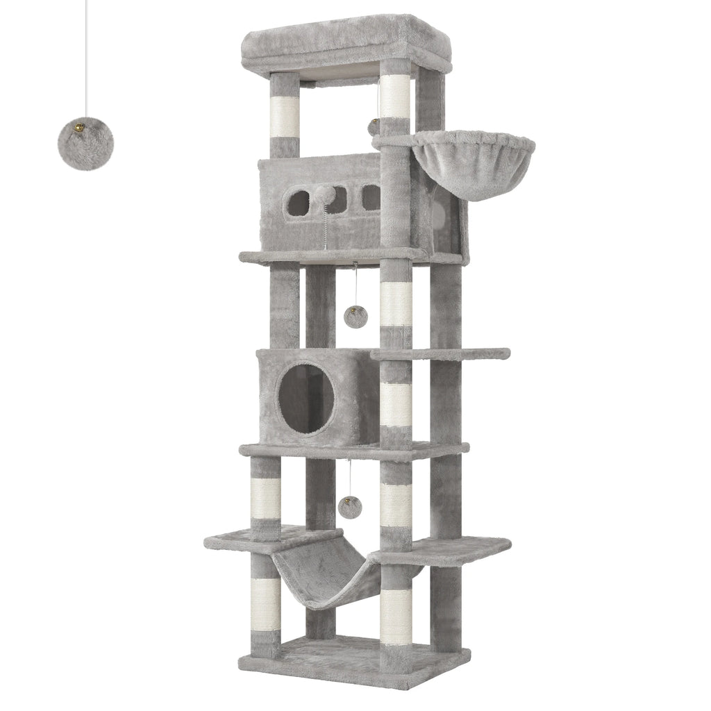 Árbol Rascador para Gatos 170 cm – Multi-Nivel para Gatos